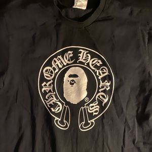 Bape x chrome hearts tee